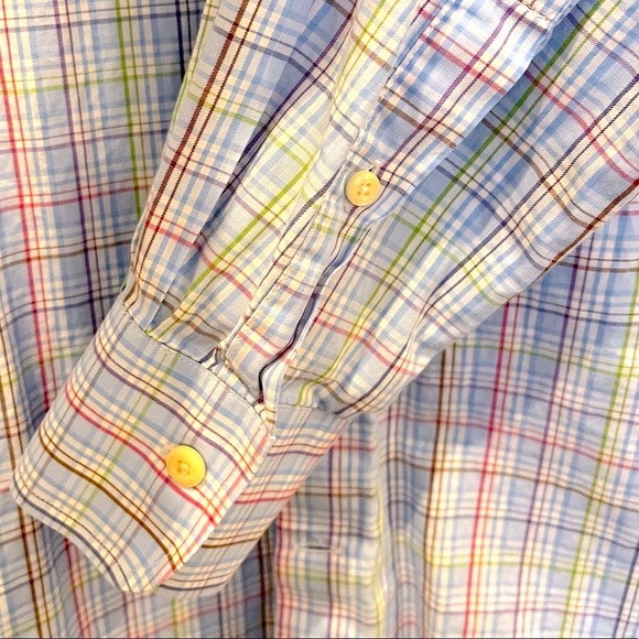 EUC, Peter Millar, L/S button down, beautiful pattern, great color pallette, L - Picture 10 of 10
